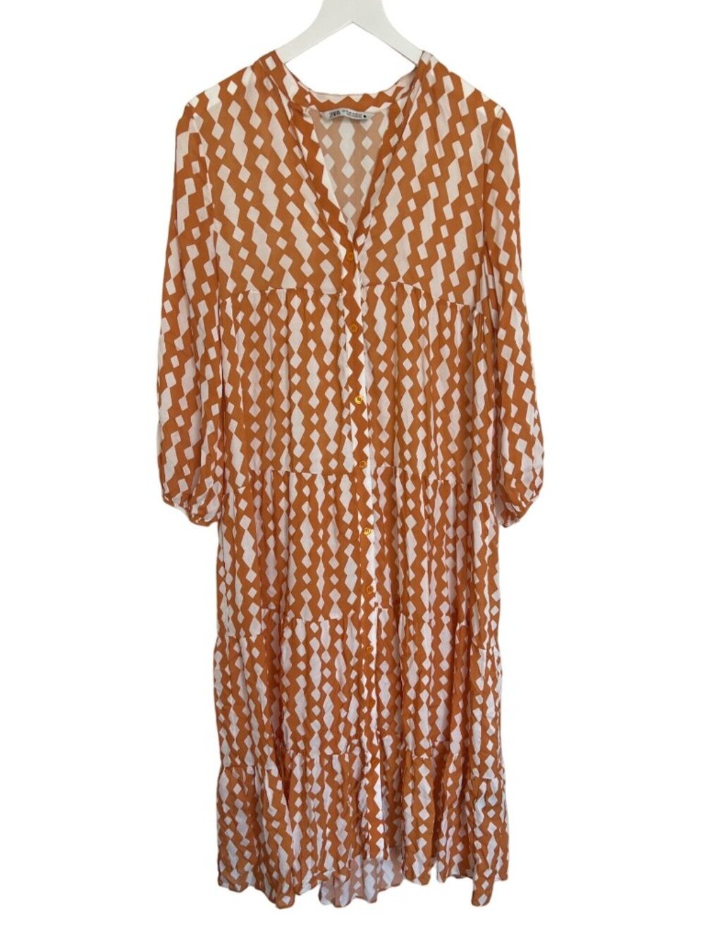 Zara Geo Print Midi Dress - Picture 2 of 4